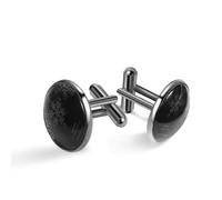 Boutons de manchette pour homme - Motif flocon de neige foncé - Joyeux Noël - Boutons de manchette classiques noirs pour costume, chemise, mariage, affaires, anniversaire