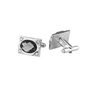 Boutons de manchette pour homme : poignets en zircon de haute qualité, costumes, chemises, accessoires, diamants, boutons de manchette en pierres précieuses, taille unique, Métal, Pas de gemme