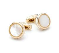 Boutons de manchette pour homme Shell Nacre Bouton de manchette arrondi circulaire