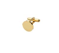 Boutons De Manchette Pour Hommes 10Pcs/Lot 15mm 20mm Round Cufflinks Stainless Steel Mirror Polish Blank(Gold color 15mm)