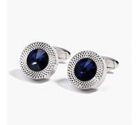 Boutons de manchette pour hommes Boutons de manchette de style élégant, Boutons de manchette pour hommes Luxe Vert Cristor Couleur argent Vente en gros Chemise Boutons de manchette Bijoux ronds (Taille: Xk18s001) (A XK19S010)