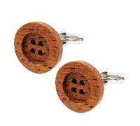 Boutons De Manchette Pour Hommes Boutons de manchette en bois for hommes d'affaires, boutons mariage Vintage