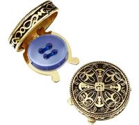 Boutons De Manchette Pour Hommes Ensemble de boutons manchette et clous smoking en or argent antique, émail vintage ajouré, motif royal, bijoux haut gamme for hommes(Color1)