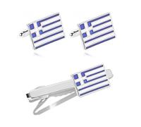 Boutons De Manchette Pour Hommes Fashion Business Shirt Sleeve Decorative Buttons Classic Geometric Tie(Square set)