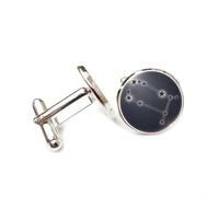 Boutons de manchette, Pour Un Ami, Avec Une Aura Gémeaux Et Un Dégradé De Couleurs, Inspiré Des Douze Signes Du Zodiaque. Boucle De Manchette Personnalisée, Accessoire De Chemise Parfait Pour Un
