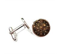 Boutons de manchette, Pour Un Ami, Inspiré Des Gémeaux, Style Cyber Vintage Steampunk, Avec Boucle De Manchette Personnalisée, Représentant Les Douze Signes Du Zodiaque. Accessoire De Chemise Par