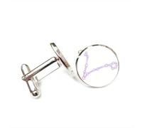 Boutons de manchette, Pour Un Ami, Symbole De L'Aura Des Poissons, Avec Une Boucle De Manchette Personnalisée. Accessoire De Chemise Parfait Pour Un Comptable, Un Petit Ami Ou Un Mariag
