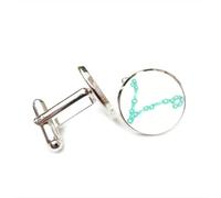Boutons de manchette, Pour Un Ami, Symbole De L'Aura Des Poissons, Avec Une Boucle De Manchette Personnalisée. Accessoire De Chemise Parfait Pour Un Comptable, Un Petit Ami Ou Un Mariag