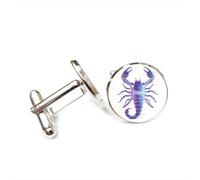 Boutons de manchette, Pour Un Ami, Symbole Du Poissons Et Du Scorpion, Avec Une Boucle De Manchette Personnalisée, Un Accessoire De Chemise Parfait Pour Un Comptable, Un Petit Ami Ou Po
