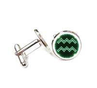 Boutons de manchette, Projection Holographique Sur Le Thème Des Sciences Du Futur, Verseau Et Les Douze Signes Du Zodiaque, Boucle De Manchette Personnalisée, Accessoire De Chemise, Pour Un Comptabl