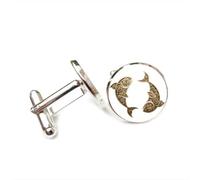 Boutons de manchette, Queue De Poisson Mécanique Poissons, Cadeau Steampunk Porte-Bonheur Pour Un Ami, Signe Du Zodiaque Poissons (Douze Signes), Boucle De Manchette Personnalisée, Accessoire De Che