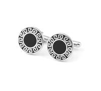 Boutons de manchette ronds en forme d'étoile et de fleur pour homme, coffret cadeau pour marié,Couleur 7,Taille unique
