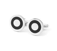 Boutons de manchette ronds en forme d'étoile et de fleur pour homme, coffret cadeau pour marié,Couleur 17,Taille unique