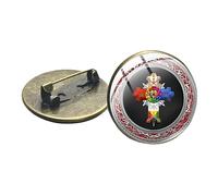 Boutons de manchette ronds en verre Delta Force Black Ops SAS militaire militaire militaire cabochon en verre Badges Pins Punk Anime Accessoires Cadeaux