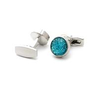 Boutons de manchette ronds pour homme, design argenté, coffret cadeau de mariage formel,Couleur 1,Taille unique
