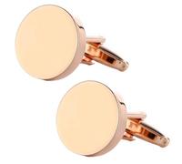 Boutons De Manchette Ronds Pour Hommes Mariage Anniversaire Banquet Bal Réunion D'affaires Chemises Costume Attaches À Clip Français