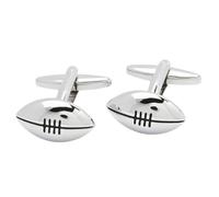 Boutons de Manchette Rugby | Acier Inoxydable | Cadeau pour Hommes | Accessoire de Mariage | Bouton Manchette Footbal Homme | Chemise Poignet Mousquetaire | Geek Original