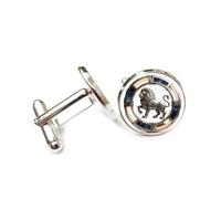 Boutons de manchette, Sculpture En Relief Représentant Un Lion Totem Et Une Étoile, Inspirée De L'Espace Profond, Signe Du Zodiaque Lion (Douze Signes), Boucle De Manchette Personnalisée, Accessoi