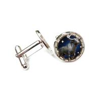 Boutons de manchette, Sculpture En Relief Sablée Représentant Une Étoile De Bœuf, Signe Du Zodiaque Taureau, Boucle De Manchette Porte-Bonheur Personnalisée, Accessoire De Chemise, Pour Un Compta