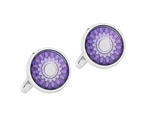 Boutons de manchette sophistiqués en alliage - Polyvalents - Motif à carreaux - Mécanisme intégré - Pour mariage, tenue formelle - Accessoires de réunion d'affaires