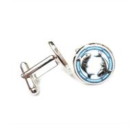 Boutons de manchette, Soulevé De Paix En Forme De Poisson Poissons, Cadeau Porte-Bonheur Pour Un Ami, Signe Du Zodiaque Poissons (Douze Signes), Boucle De Manchette Personnalisée, Accessoire De Chem