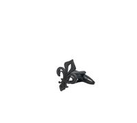 Boutons de Manchette Stainless Steel Saint Lily Cufflinks for Men Vintage Faith Jewelry(Black)