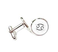 Boutons de manchette, Symbole Du Crabe, Constellation Du Flux De Particules, Cancer (Douze Signes Du Zodiaque), Boucle De Manchette, Accessoire De Chemise, Cadeau Pour Comptable, Patron, Affaires, Mar