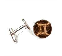 Boutons de manchette, Symbole Magique Des Gémeaux, Intrication Quantique, Porte-Bonheur, Cadeau Pour Un Ami. Douze Signes Du Zodiaque, Boucle De Manchette Personnalisée, Accessoire De Chemise, Cadea
