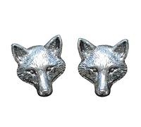 Boutons de Manchette Tête de Renard Fait Main en Etain Fin - Fabrication Francaise