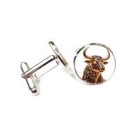 Boutons de manchette, Tête De Taureau, Joint De Soudure, Puce, Circuit Imprimé, Ligne, Taureau, Douze Signes Du Zodiaque, Boucle De Manchette Porte-Bonheur Personnalisée, Accessoire De Chemise, Cad