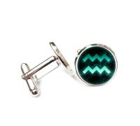 Boutons de manchette, Totem Auréole Mystérieuse, Intrication Quantique, Verseau, Douze Signes Du Zodiaque, Boucle De Manchette Personnalisée, Accessoire De Chemise, Cadeau Pour Comptable, Patron, A