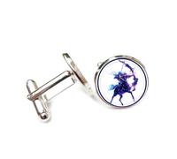 Boutons de manchette, Totem Du Sagittaire Cyber Néon, Douze Signes Du Zodiaque Sagittaire, Boucle De Manchette Personnalisée, Accessoire De Chemise, Cadeau Pour Comptable, Patron, Affaires, Mari