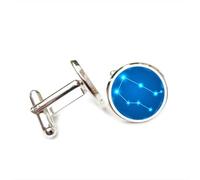 Boutons de manchette, Totem Gémeaux En Néon Cyber Porte-Bonheur, Pour Un Ami, Représentant Les Douze Signes Du Zodiaque, Boucle De Manchette Personnalisée, Accessoire De Chemise, Cadeau Parfait Po