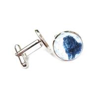 Boutons de manchette, Totem Tête De Lion Bleu, Intrication Quantique, Lion, Douze Signes Du Zodiaque, Boucle De Manchette Personnalisée, Accessoire De Chemise, Cadeau Pour Comptable, Patron, Affaire