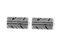 Boutons de manchette vintage fletching Shapd Statement Arc Signature Arc Badge Square Sleeve Button