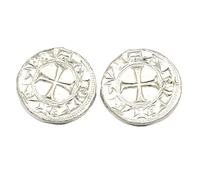 Boutons de Manchettes Templiers - Fait à la Main en Etain - Fabrication Française