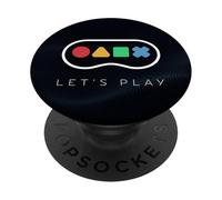 Boutons de Manette Classiques Let's Play Gamer Life PopSockets PopGrip Adhésif
