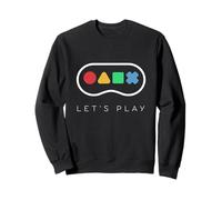 Boutons de Manette Classiques Let's Play Gamer Life Sweatshirt