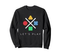 Boutons de Manette Classiques Let's Play Gamer Life Sweatshirt