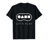 Boutons de Manette Classiques Let's Play Gamer Life T-Shirt