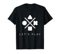 Boutons de Manette Classiques Let's Play Gamer Life T-Shirt
