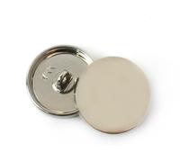 Boutons De Manteau, Boutons SP De Remplacement, 10 Pcs 12-40mm Flat Top Bouton Chemise Vêtements Boutons en Métal Mode Boucles Décoratives Boutons De Couture DIY, E3 1 Silver a, 40mm