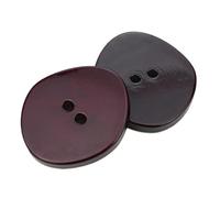 Boutons de manteau en résine irréguliers, Couleur 4, 18mm x 21mm-10 pièces