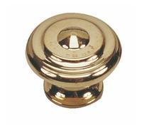 Boutons de meuble 1538 en laiton poli-diamètre 30mm DUBOIS
