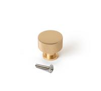Emuca Boutons pour meubles Argos Aluminium Ø 30 mm Or – Lot de 10