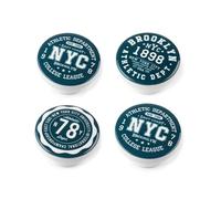 Boutons de meubles - REI - Modèle M12 - Bois de hêtre - Ø38mm - Lot de 4