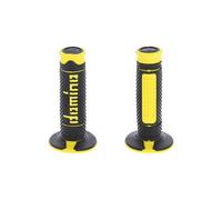 Domino Poignées de guidon cross Full Grip – Noir/Jaune