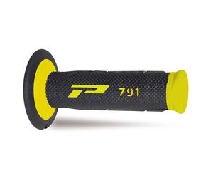 boutons de motocross enduro Progrip 791 double densité jaune/noir