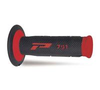 boutons de motocross enduro Progrip 791 double densité rouge/noir