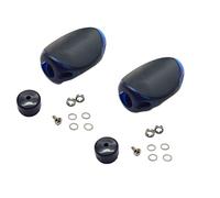 Boutons de moulinet de pêche en acrylique doux pour moulinet Daiwa Bleu | Weichakryl Bouton de manivelle pour moulinet à cascade Daiwa, kit de rechange avec vis et roulements